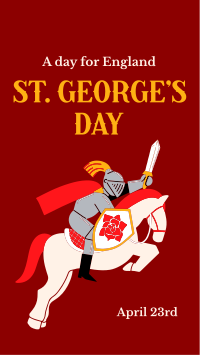 Happy St. George's Day Instagram Reel Preview