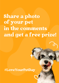 Cute Pet Lover Giveaway Poster Image Preview