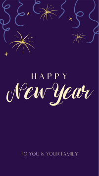 New Year Wishes Facebook Story Design