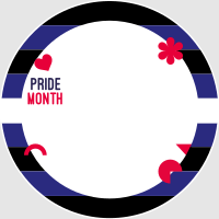 Leather Pride Flag Instagram Profile Picture Design