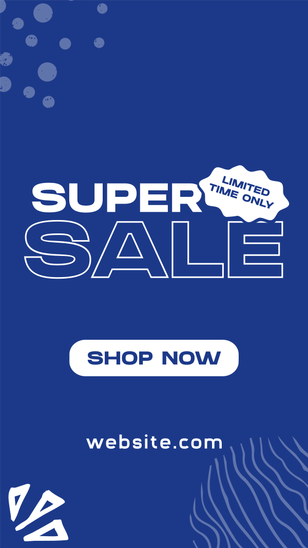 Modern Super Sale Facebook Story Design