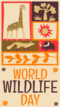 Paper Cutout World Wildlife Day Instagram Reel Image Preview