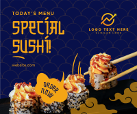 Special Sushi Facebook Post Design