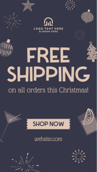 Handdrawn Christmas Promo Instagram reel Image Preview