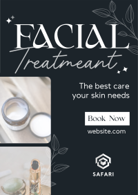 Beauty Facial Spa Treatment Poster Design