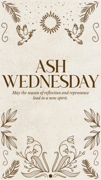 Rustic Ash Wednesday Instagram story Image Preview