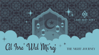 Al Isra wal Mi'raj Greeting Facebook event cover Image Preview