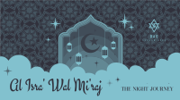 Al Isra wal Mi'raj Greeting Facebook Event Cover Design