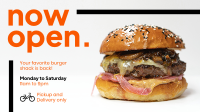 Burger Shack Opening Facebook Event Cover Image Preview