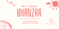 A Happy Kwanzaa Twitter Post Design