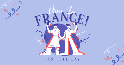 Wave Your Flag this Bastille Day Facebook ad Image Preview