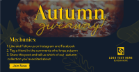 Autumn Leaves Giveaway Facebook Ad Design