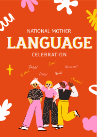 Celebrate Mother Language Day Flyer Image Preview