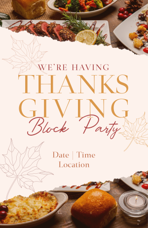 Elegant Thanksgiving Party Invitation Image Preview