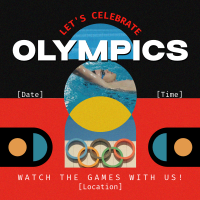 Formal Olympics Watch Party Instagram post Image Preview