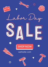 It's Sale This Labor Day Poster Design