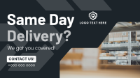 Professional Delivery Service Facebook event cover Image Preview