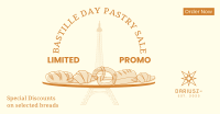 Bastille Day reads Facebook Ad Design