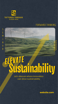 Elevating Sustainability Seminar TikTok Video Image Preview