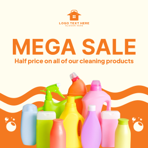Mega Sale Cleaning Products Instagram post Image Preview