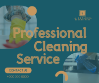 Spotless Cleaning Service Facebook Post Design