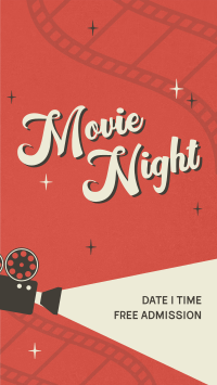 Film Movie Night YouTube Short Design