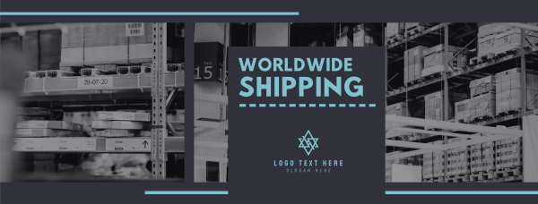 Worldwide Shipping Facebook Cover Design Image Preview