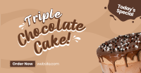 Triple Chocolate Cake Facebook Ad Design