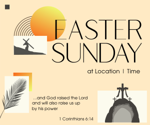 Modern Easter Holy Week Facebook post Image Preview