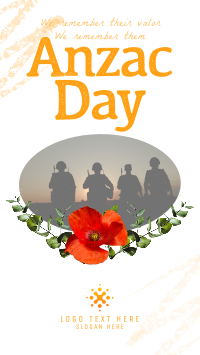 Rustic Anzac Day Facebook story Image Preview