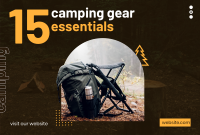 Camping Bag Pinterest Cover Design
