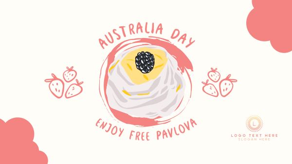 Australia Day Pavlova Facebook Event Cover Design