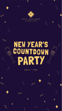 New Year Countdown Party Facebook story Image Preview