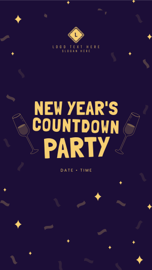 New Year Countdown Party Facebook story Image Preview