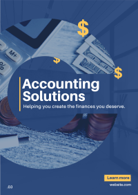 Accounting Solution Poster Design