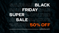 Black Friday Sale Facebook Event Cover Design