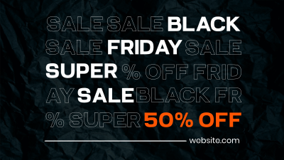 Black Friday Sale Facebook Event Cover Image Preview