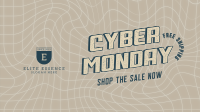 Vaporwave Cyber Monday Facebook Event Cover Image Preview