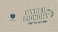 Vaporwave Cyber Monday Facebook event cover Image Preview