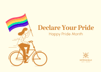 Declare Your Pride Postcard Design