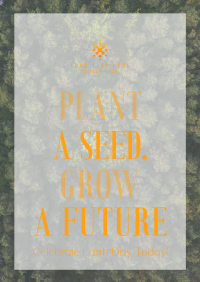 Plant Seed Grow Future Earth Poster Design