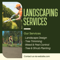 Landscaping Services Instagram Post Design
