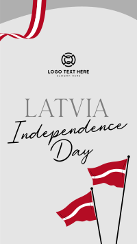 Latvia Independence Flag Instagram reel Image Preview