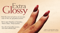 Retro Manicure Ad Facebook event cover Image Preview