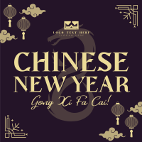 New Year Lanterns Instagram post Image Preview