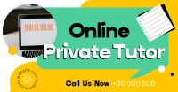 Online Private Tutor Facebook Ad Design