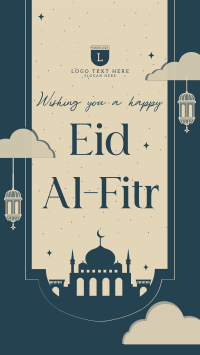 Mosque Eid Al Fitr Facebook Story Design
