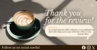 Minimalist Coffee Shop Review Facebook ad Image Preview