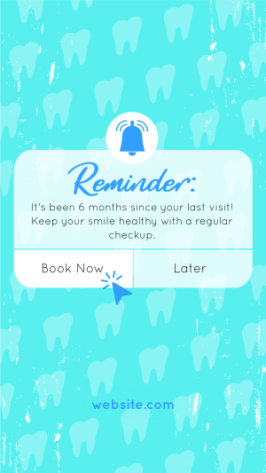 Dental Checkup Reminder Instagram story Image Preview