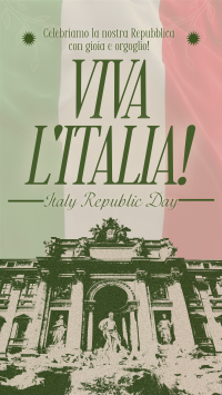 Vintage Italian Republic Day Facebook story Image Preview
